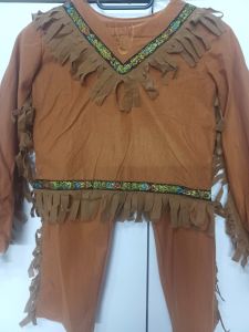 Kids Costumes to Hire - Indian Top & Pants - Brown